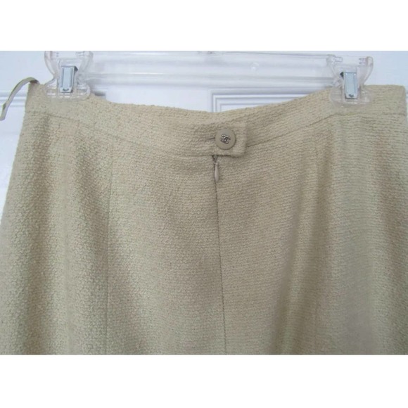 CHANEL Light Mustard Yellow Skirt 2 Piece Suit, Size 42 - Picture 9 of 12